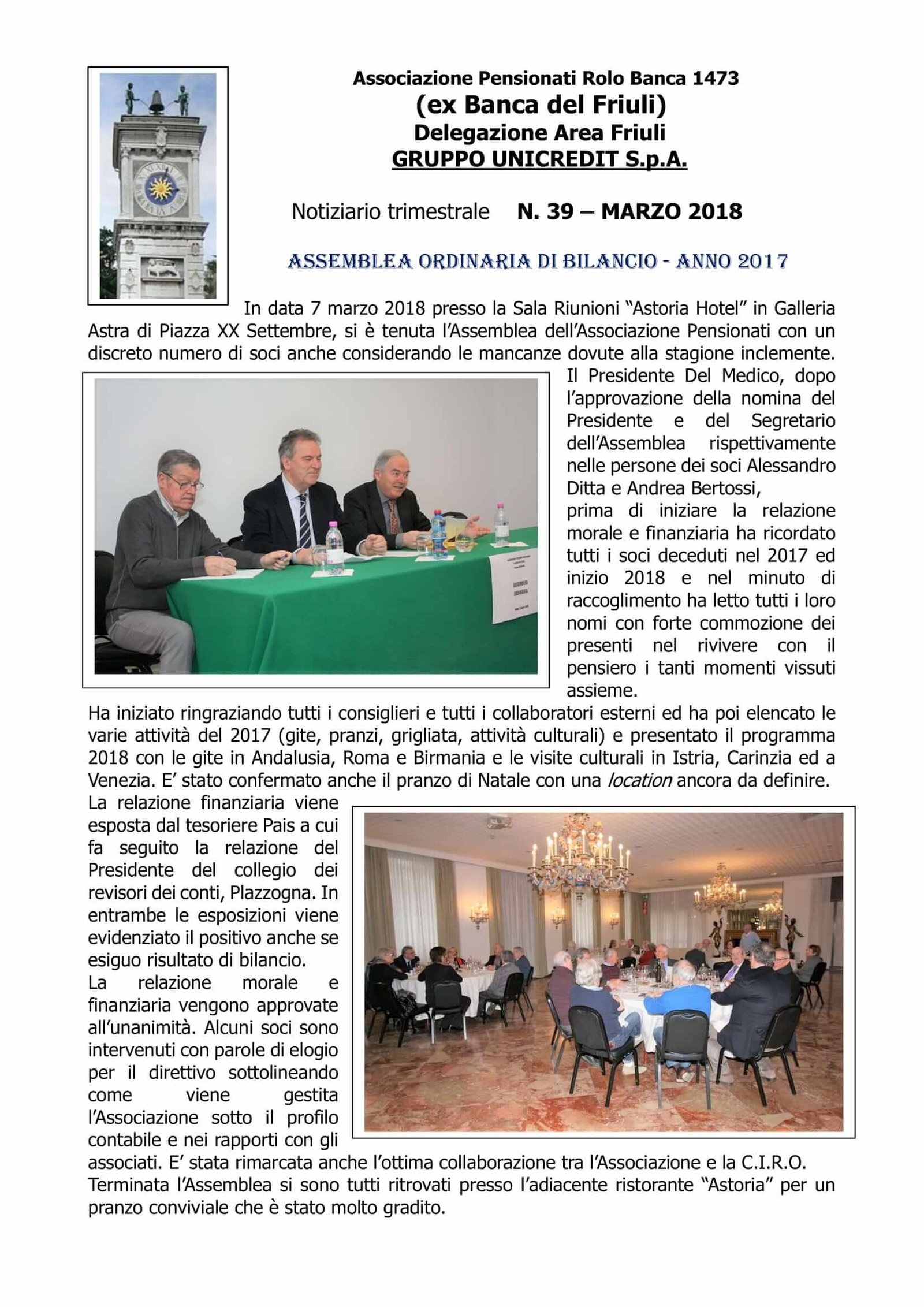 Giornalino n°39 - Marzo 2018