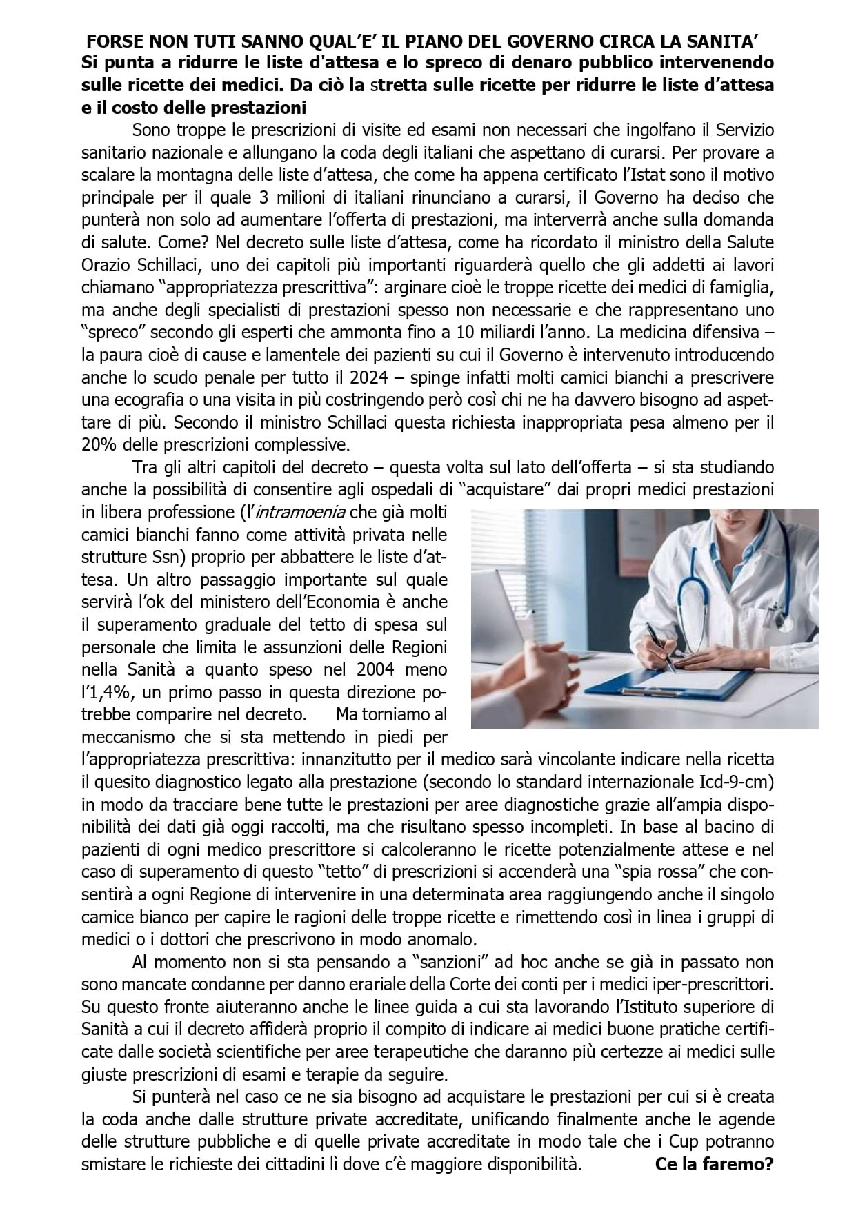 Giornalino n°63 – Marzo 2024