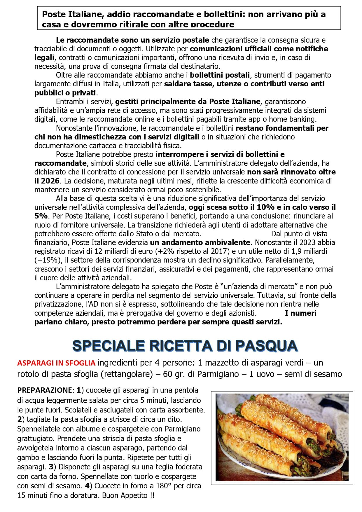Giornalino n°63 – Marzo 2024
