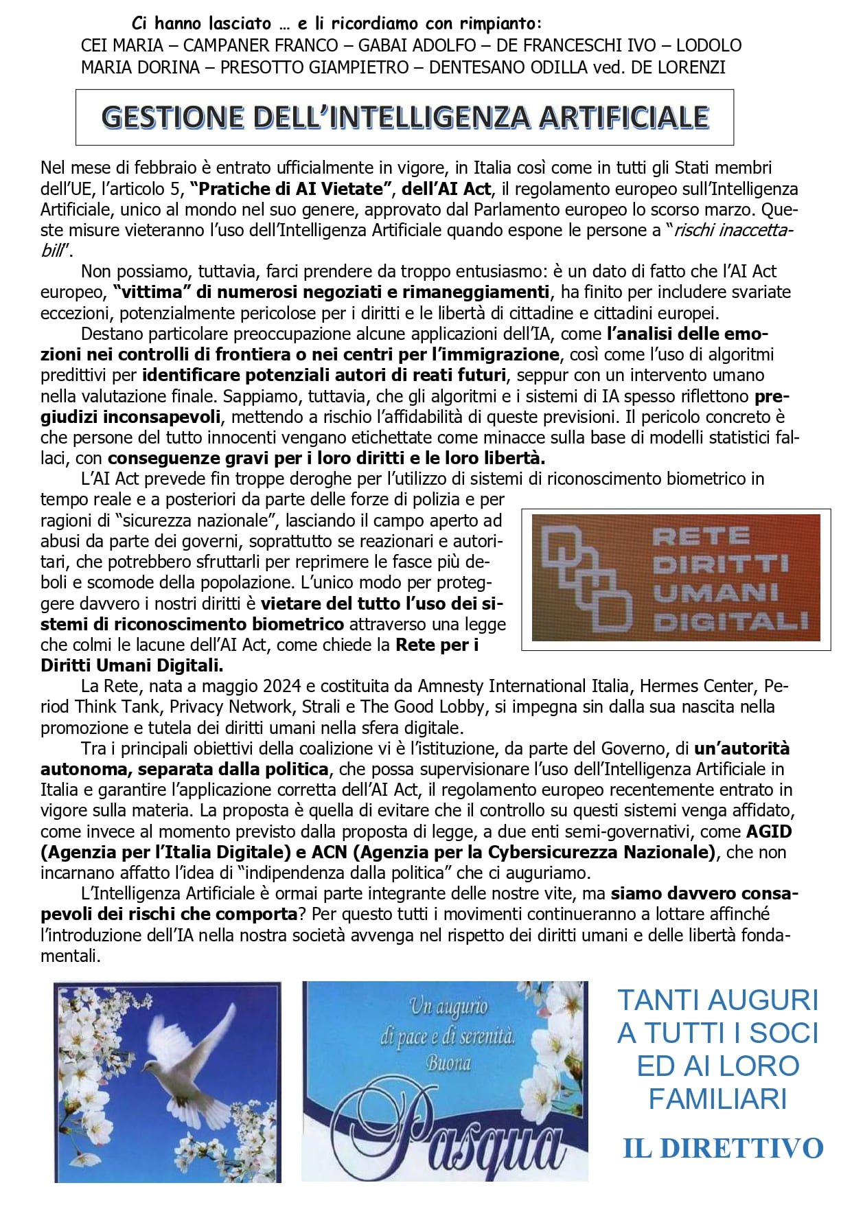 Giornalino n°63 – Marzo 2024